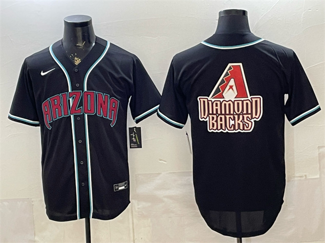 Men's Arizona Diamondbacks Team Big Logo 2026 Fashion Replica Black Out Stitched Baseball JerseyS