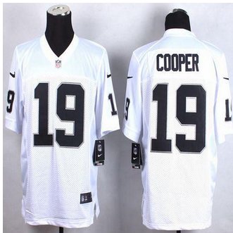 New Oakland Raiders #19 Amari Cooper White Men's Stitched NFL Elite Jersey