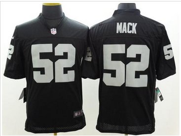 New Oakland Raiders #52 Khalil Mack Black Team Color NFL Limited Jersey