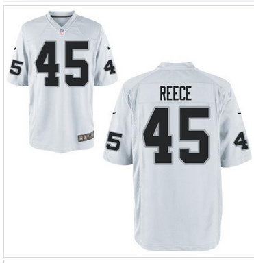 NEW Oakland Raiders Marcel Reece #45 white Team Color NFL Elite Jersey