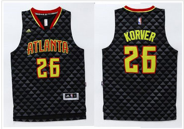 Atlanta Hawks #26 Kyle Korver Black Swingman Stitched NBA Jersey