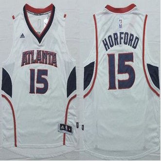Revolution 30 Atlanta Hawks #15 Al Horford White Stitched NBA Jersey