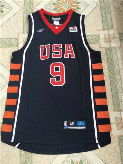 Team USA #9 Lebron James Navy Blue Stitched NBA Jersey