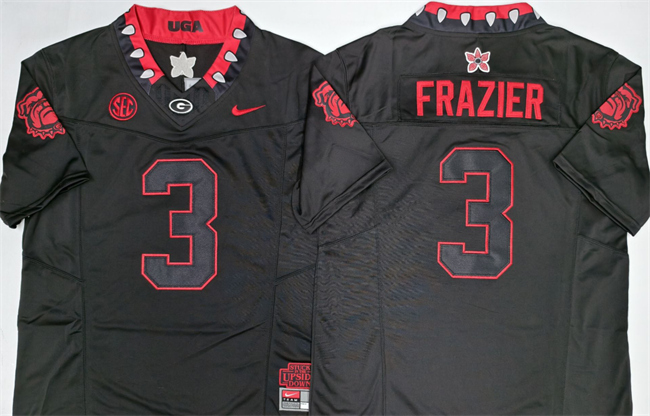 Georgia Bulldogs #3 Nate Frazier Black 2026 F.U.S.E. Stitched Jersey