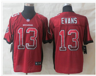NEW Tampa Bay Buccaneers #13 Mike Evans Red Team Color NFL Elite Drift Fashion Jersey