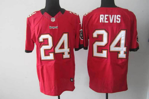 NEW NFL Tampa Bay Buccaneers 24 Darrelle Revis Red Jerseys(Elite)