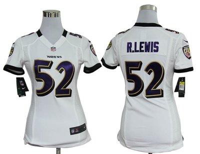 Women Nike Baltimore Ravens 52 R.lewis White Jerseys