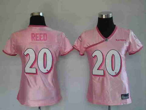 Baltimore Ravens 20# Reed pink jerseys