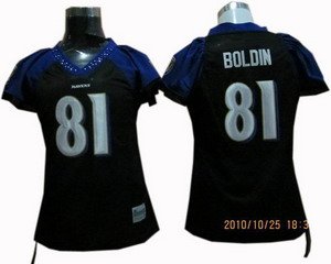 Women Baltimore Ravens 81 Anquan Boldin Jerseys Black