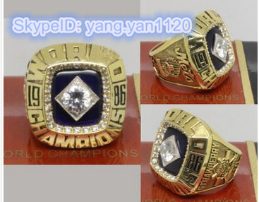 1986 Baseball Championship Rings New York Mets World Series Ring
