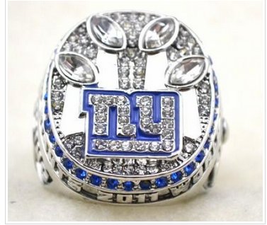 NFL New York Giants World Champions Silver Ring