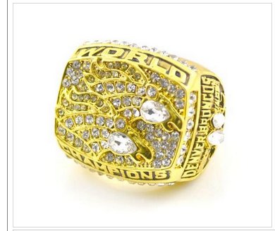 NFL Denver Broncos World Champions Gold Ring_3