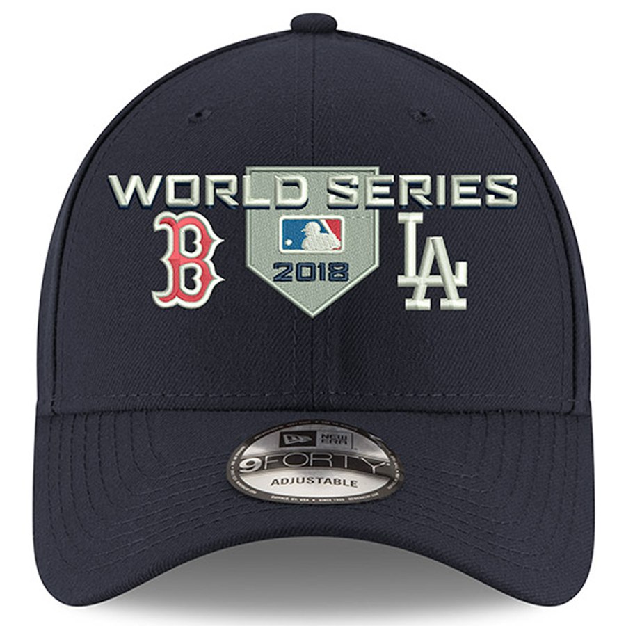 MLB Los AngelesDodgers Team Logo Black Peaked Adjustable Hat 2