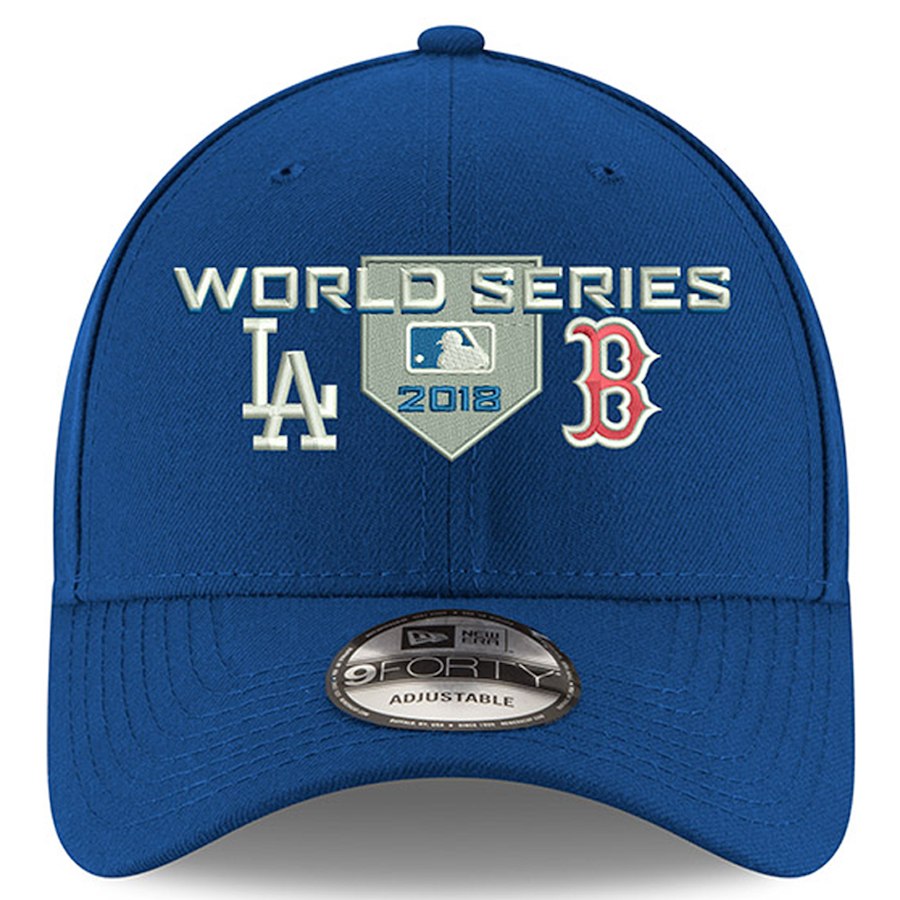 MLB Los AngelesDodgers Team Logo Black Peaked Adjustable Hat 1