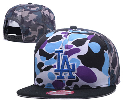 MLB Los Angeles Dodgers Team Logo Camo Adjustable Hat
