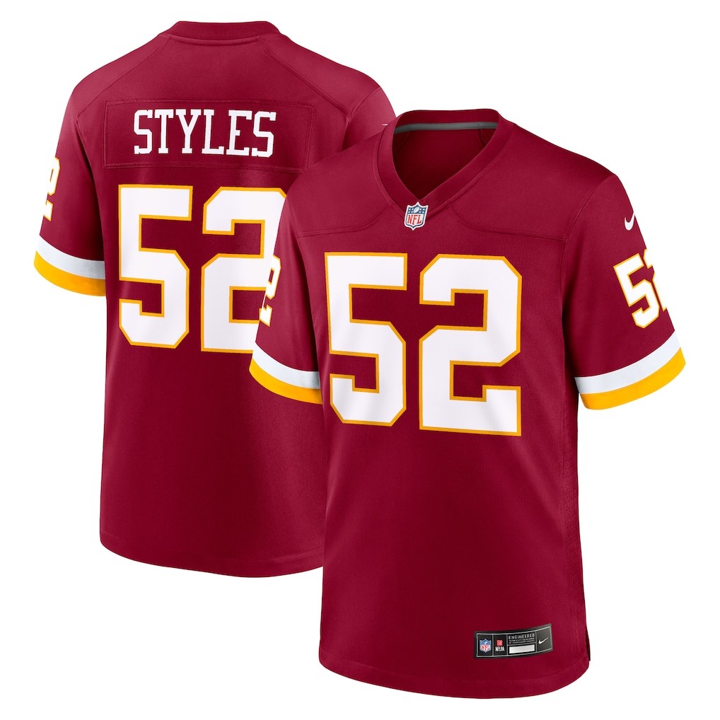 Men's Washington Commanders #52 Sonny Styles Red Vapor Limited Stitched Jersey