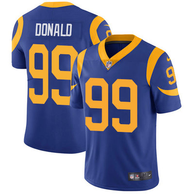 Nike Rams #99 Aaron Donald Royal Blue Alternate Youth Stitched NFL Vapor Untouchable Limited Jersey