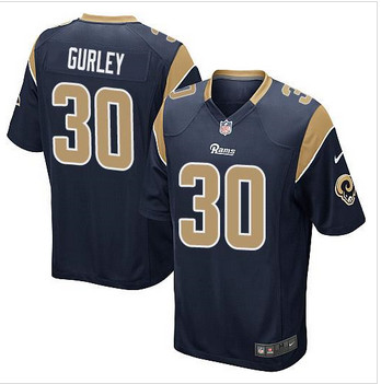 Youth NEW Rams #30 Todd Gurley Navy Blue Team Color Stitched NFL Elite Jersey