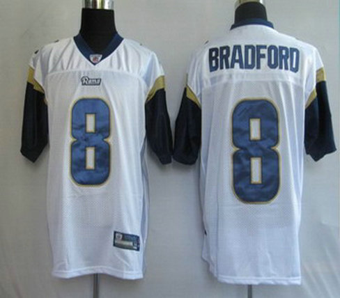Los Angeles Rams 8 Sam Bradford White Youth Jersey