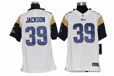 Youth Nike Los Angeles Rams 39 Steven Jackson White Jerseys