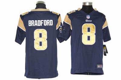 Youth Nike Los Angeles Rams 8 Sam Bradford Blue Jerseys