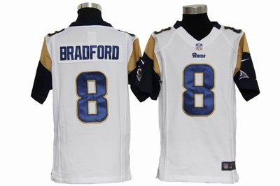 Youth Nike Los Angeles Rams 8 Sam Bradford White Jerseys