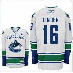 Vancouver Canucks 16 LINDEN white jerseys