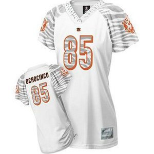 Cincinnati Bengals 85 Chad Ochocinco Womennull white Jersey