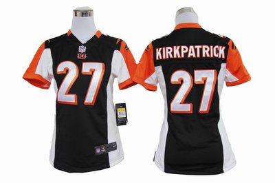 Women Nike Cincinnati Bengals 27 Dre Kirkpatrick Black Jerseys