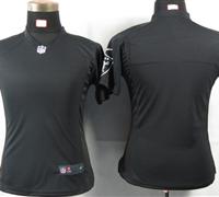 Women Nike Oakland Raiders Blank Black Portrait Fashion Game Jerseys