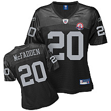 women Oakland Raiders 20 Darren McFadden black Jerseys