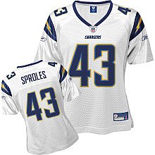 women jerseys San Diego Chargers 43 Darren Sproles white Jersey
