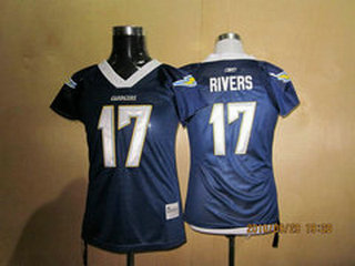 SAN DIEGO CHARGERS rivers #17 WOMENnull JERSEY