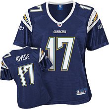 women jerseys San Diego Charger 17 Philip Rivers Dark Blue
