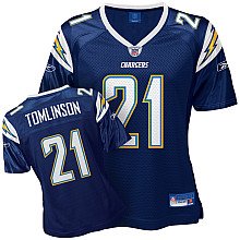 women jerseys San DIego Charger 21 L.Tomlinson Navy blue jerse
