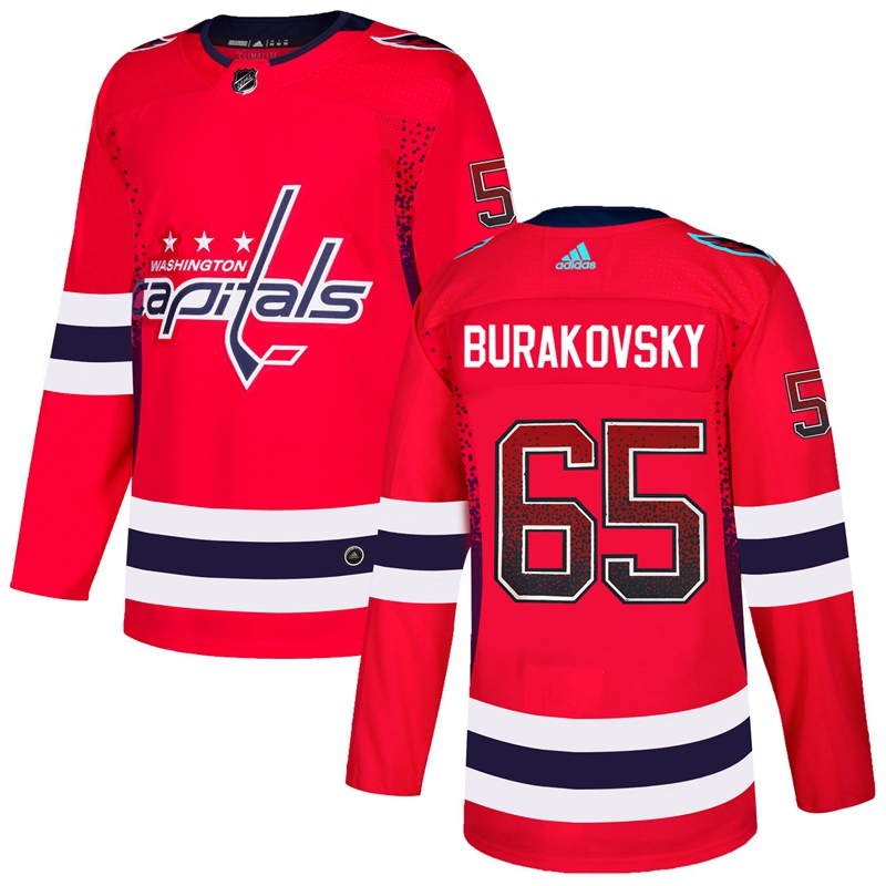 Capitals 65 Andre Burakovsky Red Drift Fashion Adidas Jersey