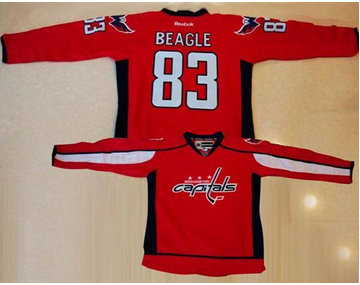 Washington Capitals #83 Jay Beagle Red Home Stitched NHL Jersey