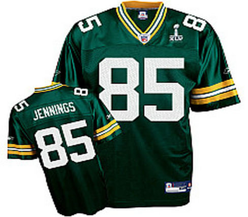 Green Bay Packers Greg Jennings 85 Super Bowl XLV Team Color Youth