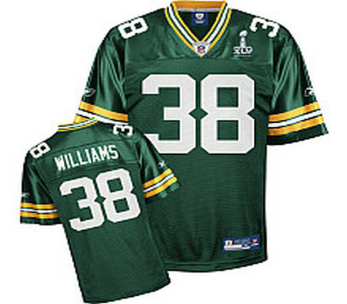 Green Bay Packers Tramon Williams 38 Super Bowl XLV Team Color Youth Jersey