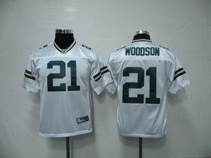 Green Bay Packers 21 Ch.arles Woodson white Kids Jerseys