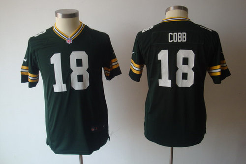 Youth Nike Green Bay Packers 18 Randall Cobb Green Jerseys