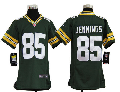 Youth Nike Green Bay Packers 85 Greg Jennings Green Jerseys