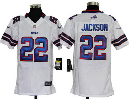 Nike NFL Youth Buffalo Bills #22 Fred Jackson White Jerseys