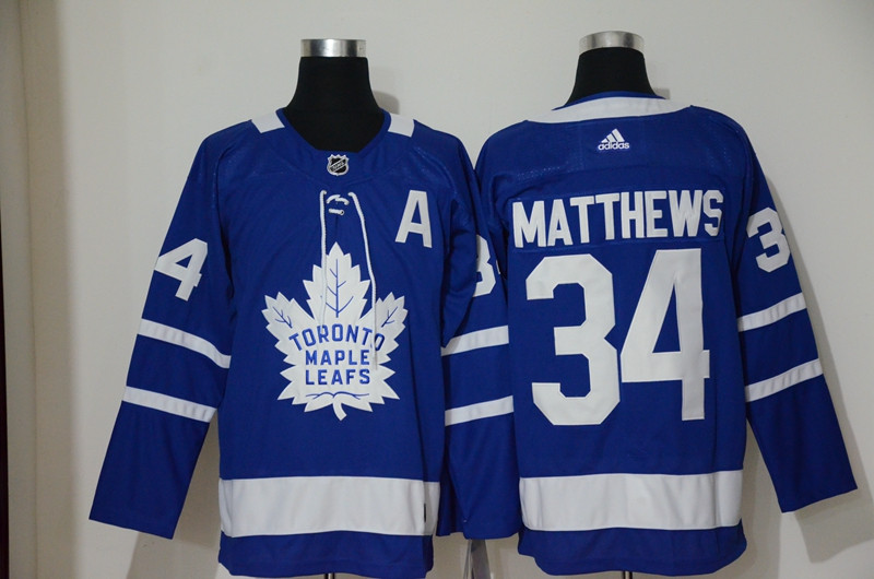 Maple Leafs 34 Auston Matthews Blue Adidas Jersey