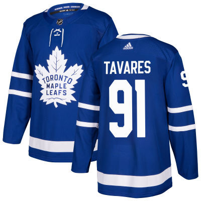 Maple Leafs #91 John Tavares Blue Adidas Jersey