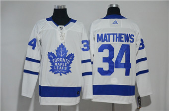 Maple Leafs 34 Auston Matthews White Adidas Jersey