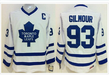 Toronto Maple Leafs #93 Doug Gilmour White CCM Throwback Stitched NHL Jersey