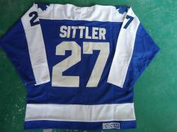 Toronto Maple Leafs #27 Sittler BLUE jerseys