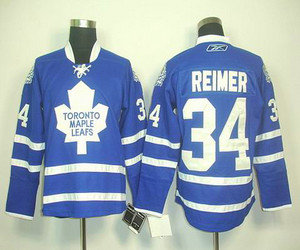 nhl jerseys toronto maple leafs #34 reimer blue