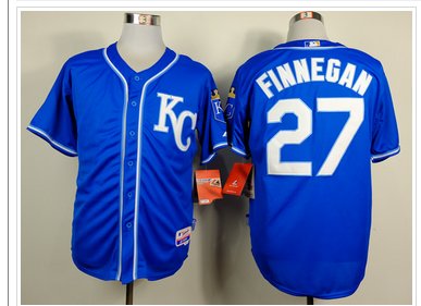 Kansas City Royals #27 Brandon Finnegan Light Blue Alternate 2 Cool Base Baseball Jersey